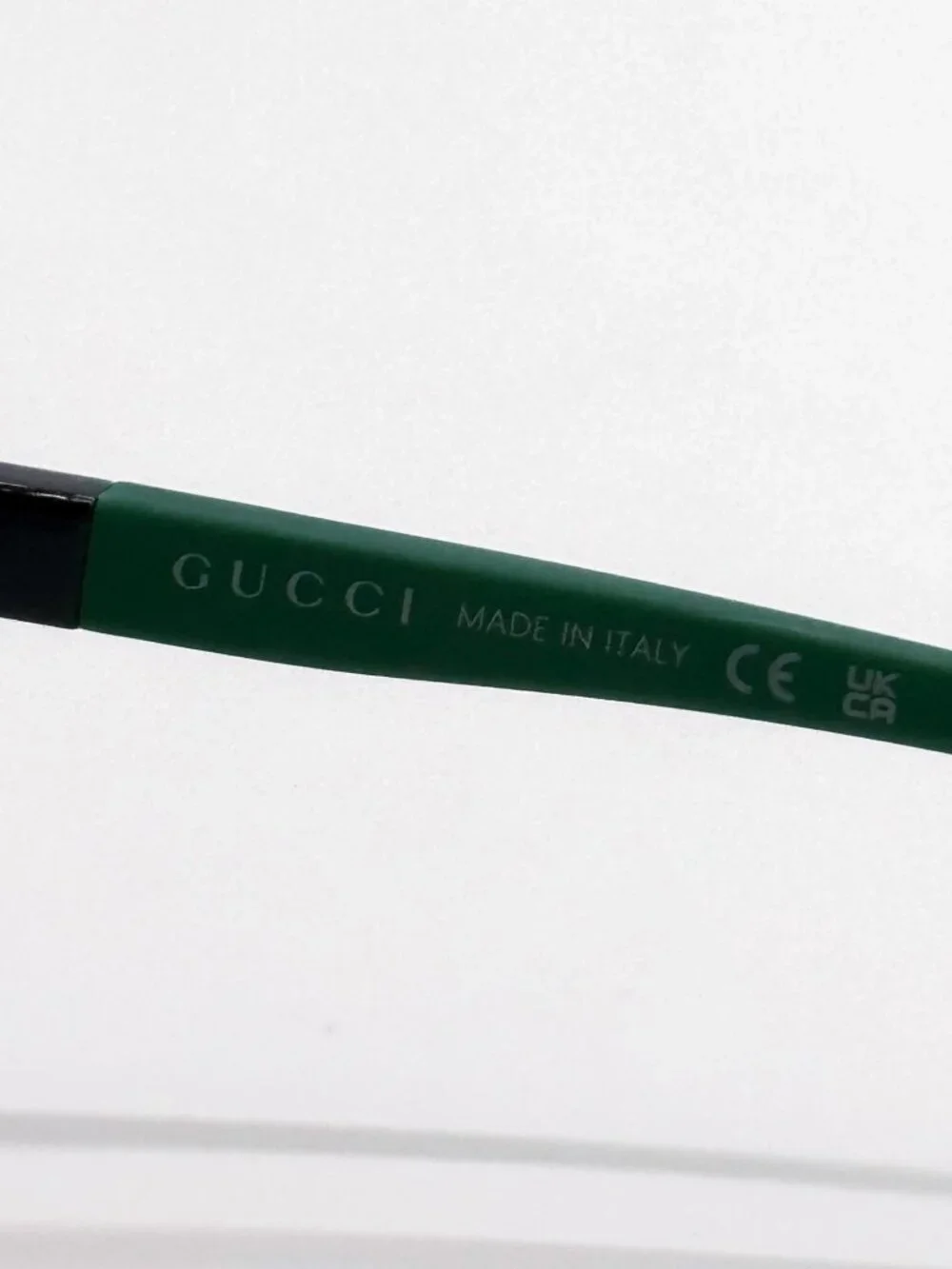 NEW GUCCI SUNGLASSES GG1735S 005 BLACK/GREEN UNISEX EYEWEAR - Picture 8 of 9